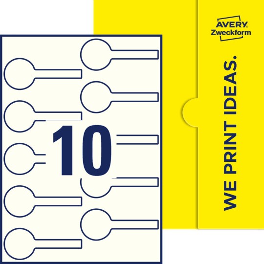 10 stk. etiketter pr. ark.