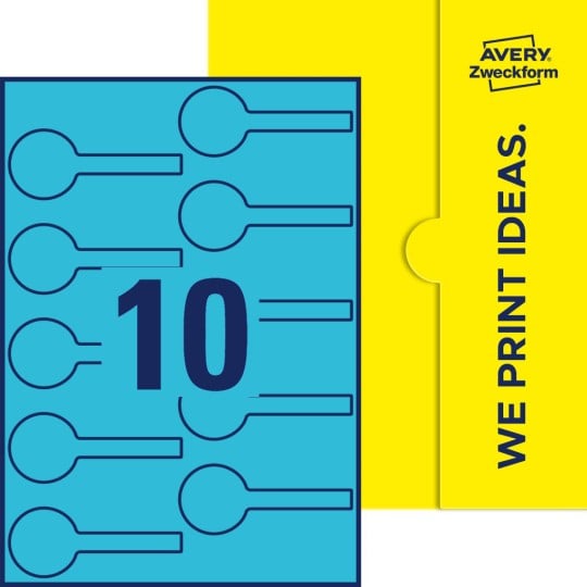 10 stk. etiketter pr. ark.