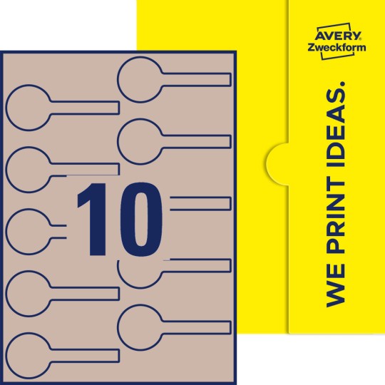 10 stk. etiketter pr. ark.