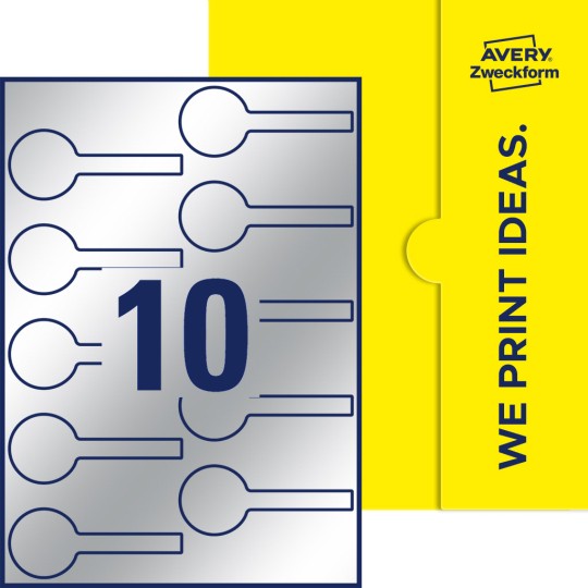 10 stk. etiketter pr. ark.
