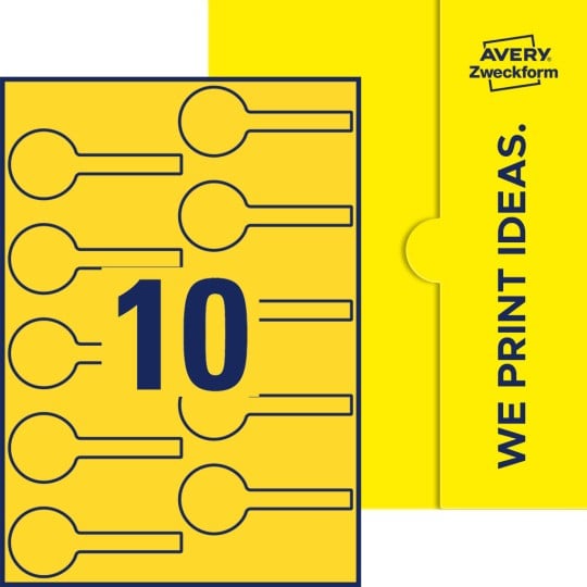 10 stk. etiketter pr. ark.