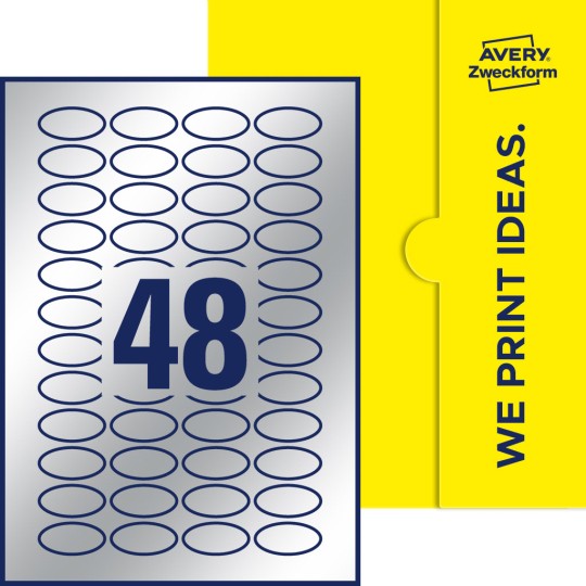 48 stk. etiketter pr. ark.