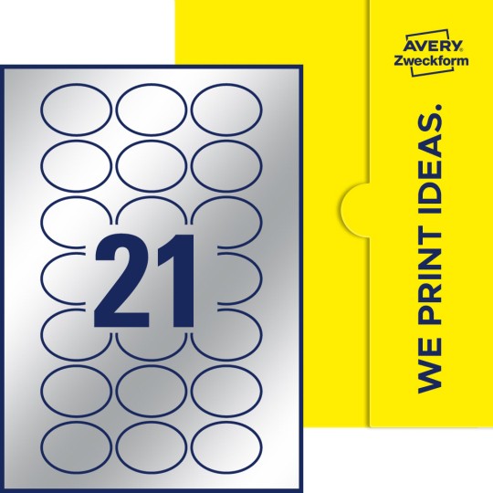 21 stk. etiketter pr. ark.