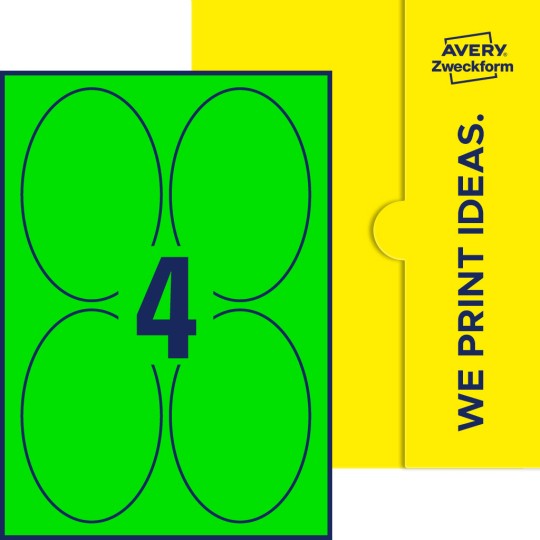 4 stk. etiketter pr. ark.