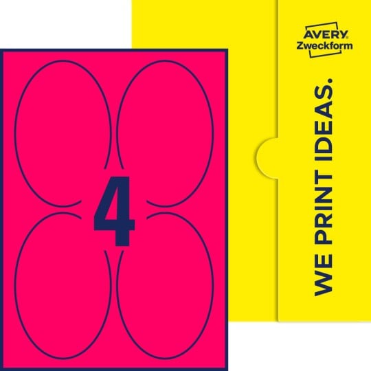 4 stk. etiketter pr. ark.