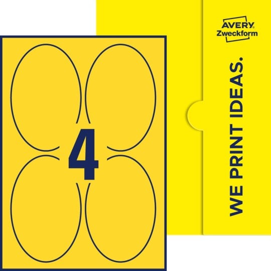 4 stk. etiketter pr. ark.