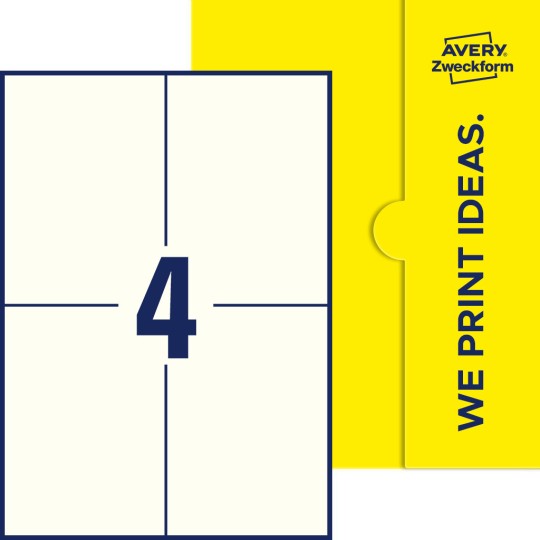 4 stk. etiketter pr. ark.