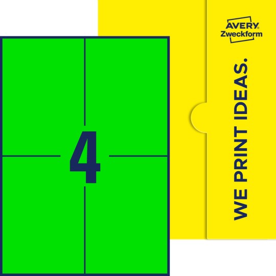 4 stk. etiketter pr. ark.