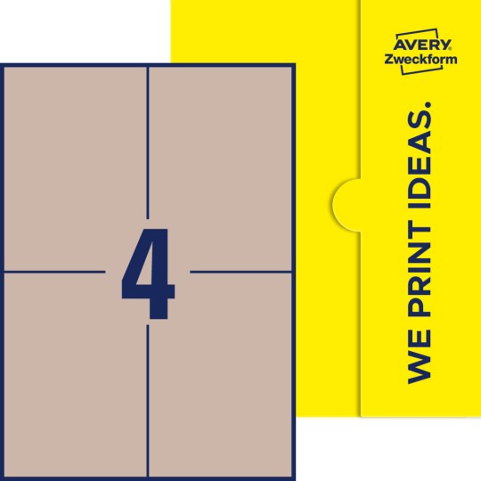 4 stk. etiketter pr. ark.