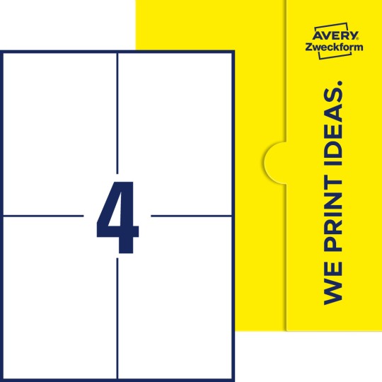4 stk. etiketter pr. ark.