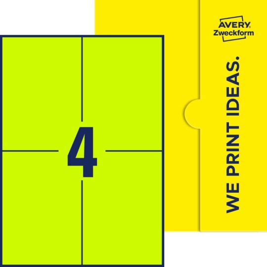 4 stk. etiketter pr. ark.