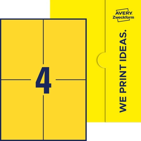 4 stk. etiketter pr. ark.