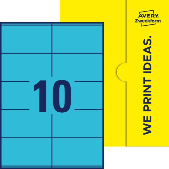 10 stk. etiketter pr. ark.
