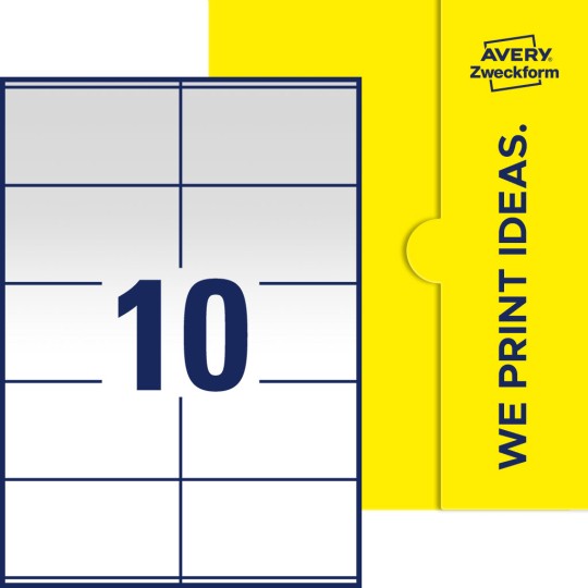 10 stk. etiketter pr. ark.