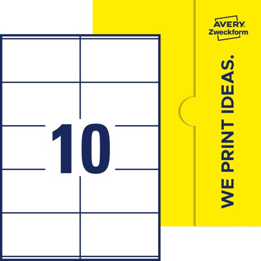 10 stk. etiketter pr. ark.