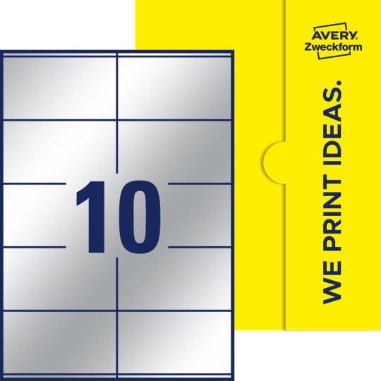 10 stk. etiketter pr. ark.