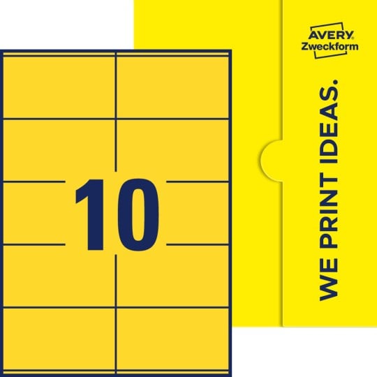 10 stk. etiketter pr. ark.