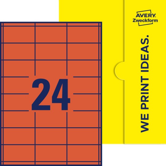 24 stk. etiketter pr. ark.
