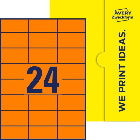 24 stk. etiketter pr. ark.