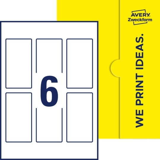 6 stk. etiketter pr. ark.