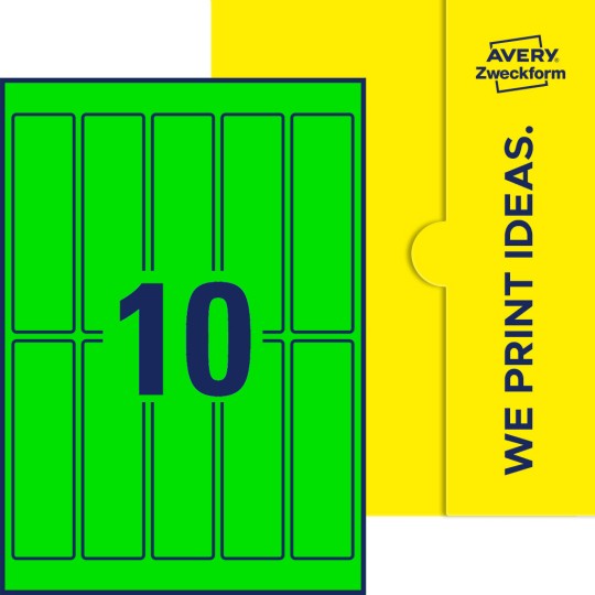 10 stk. etiketter pr. ark.