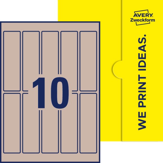 10 stk. etiketter pr. ark.