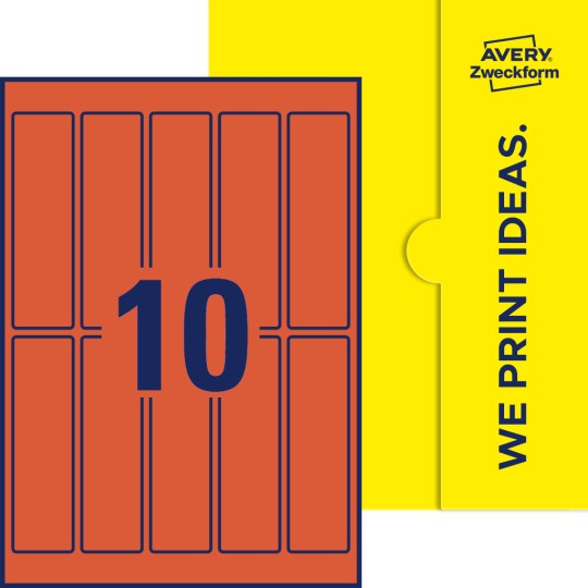 10 stk. etiketter pr. ark.