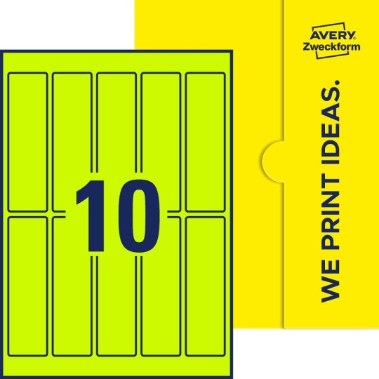 10 stk. etiketter pr. ark.