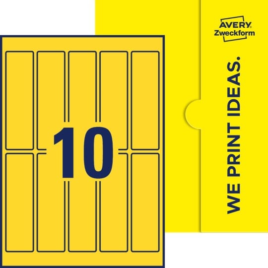 10 stk. etiketter pr. ark.