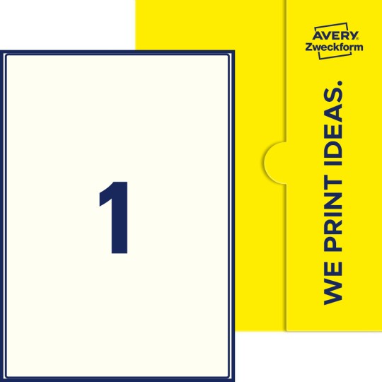 1 stk. etiketter pr. ark.