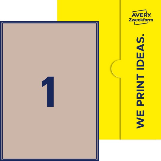1 stk. etiketter pr. ark.
