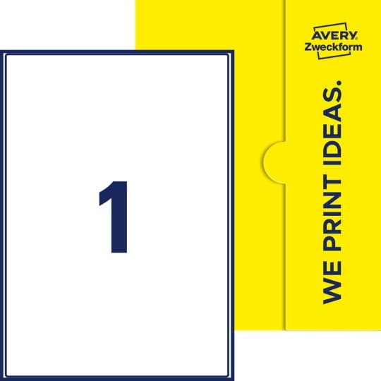 1 stk. etiketter pr. ark.