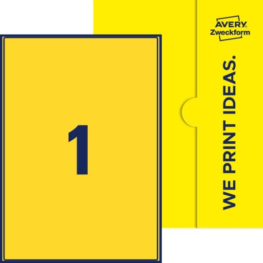 1 stk. etiketter pr. ark.