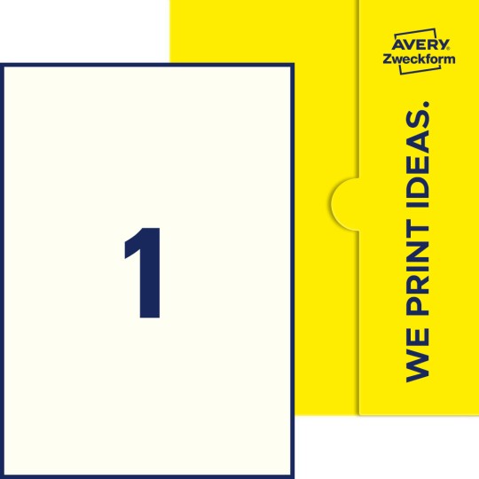1 stk. etiketter pr. ark.