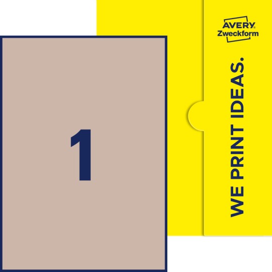 1 stk. etiketter pr. ark.