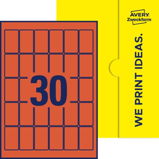 30 stk. etiketter pr. ark.