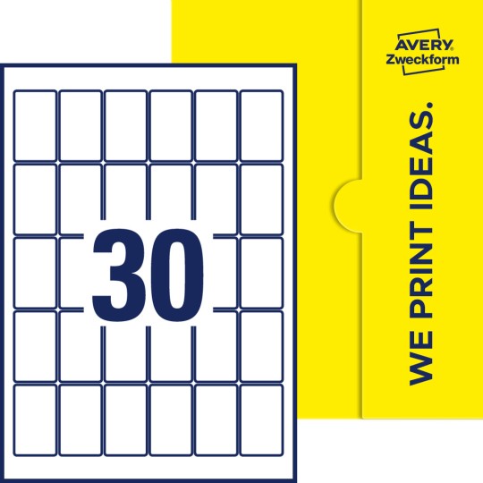 30 stk. etiketter pr. ark.