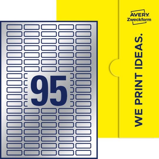 95 stk. etiketter pr. ark.