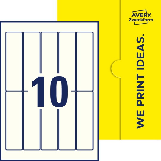 10 stk. etiketter pr. ark.
