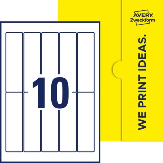 10 stk. etiketter pr. ark.