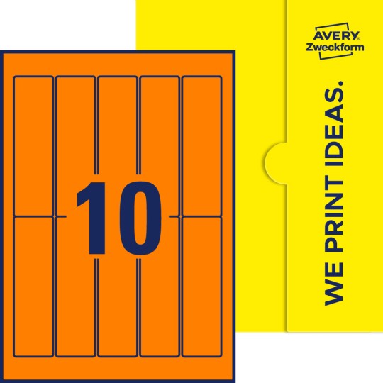 10 stk. etiketter pr. ark.