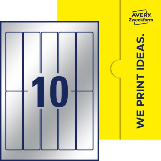 10 stk. etiketter pr. ark.