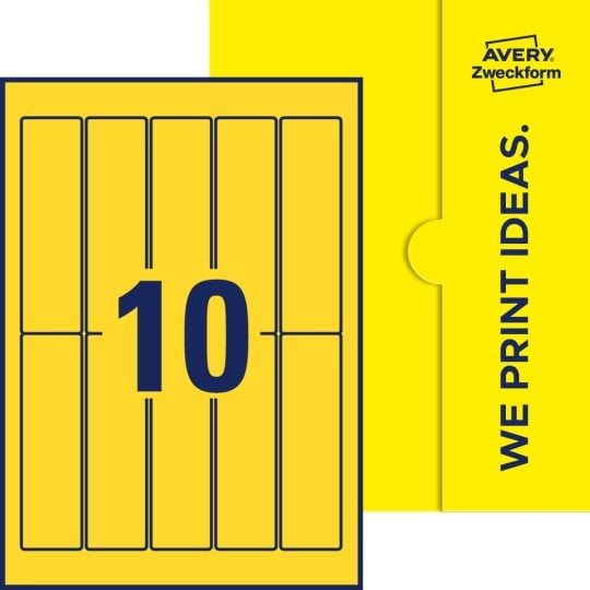 10 stk. etiketter pr. ark.