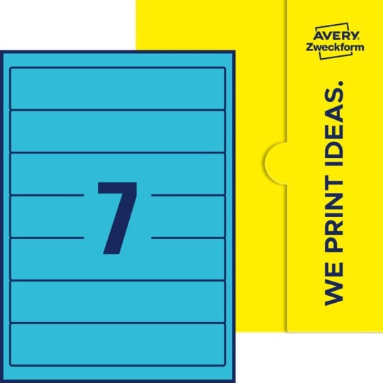 7 stk. etiketter pr. ark.