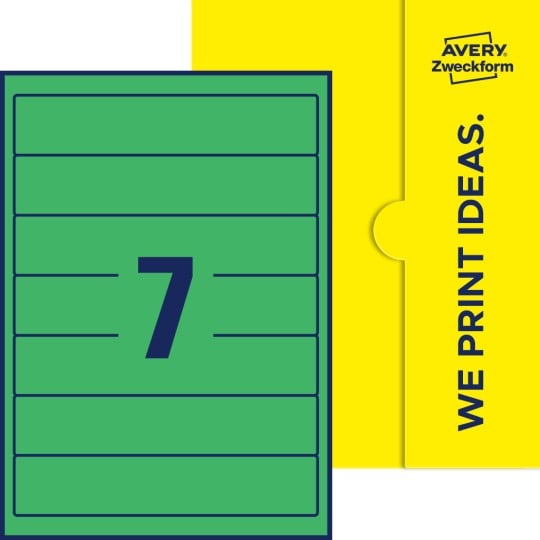 7 stk. etiketter pr. ark.