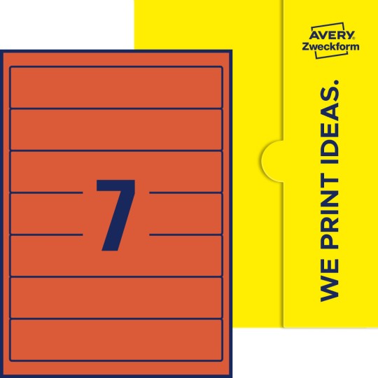 7 stk. etiketter pr. ark.