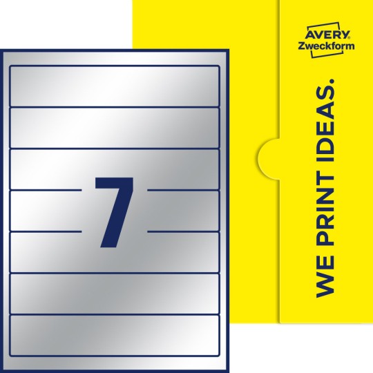 7 stk. etiketter pr. ark.