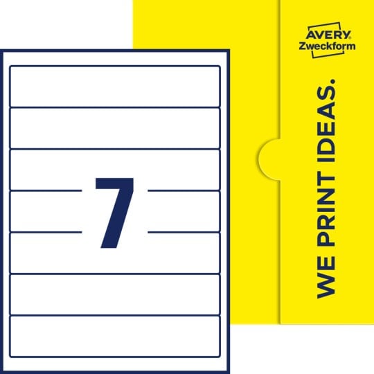 7 stk. etiketter pr. ark.