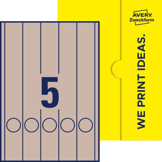 5 stk. etiketter pr. ark.