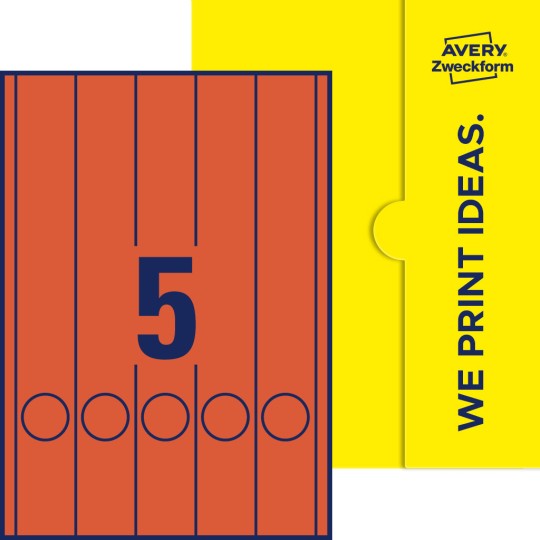 5 stk. etiketter pr. ark.